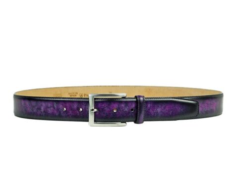 Purple Leather Belts for Men