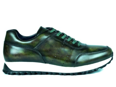 Mens Green Sneakers Shoes