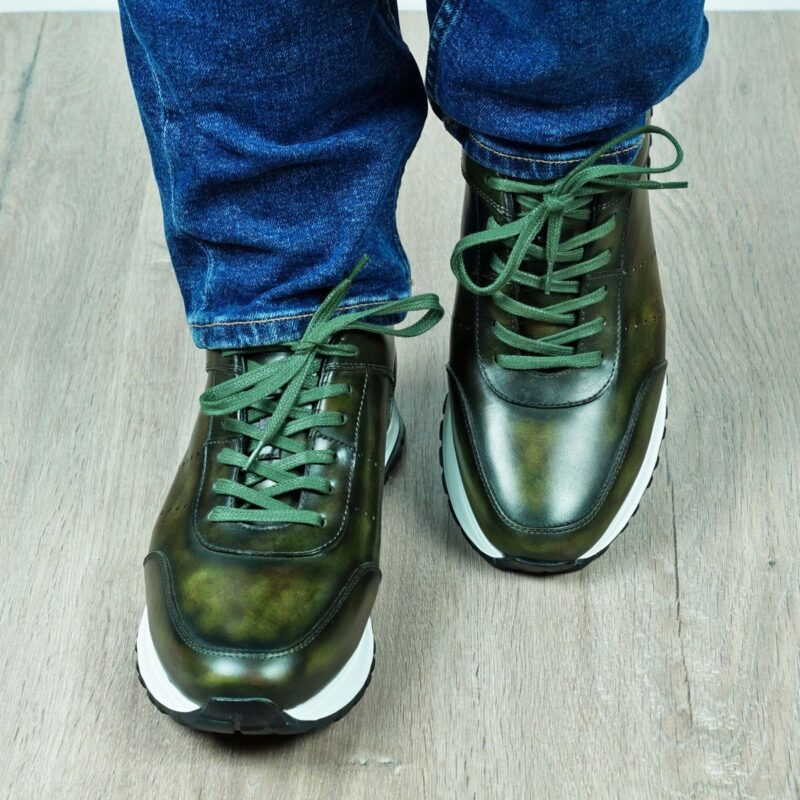 Mens Green Sneakers Shoes