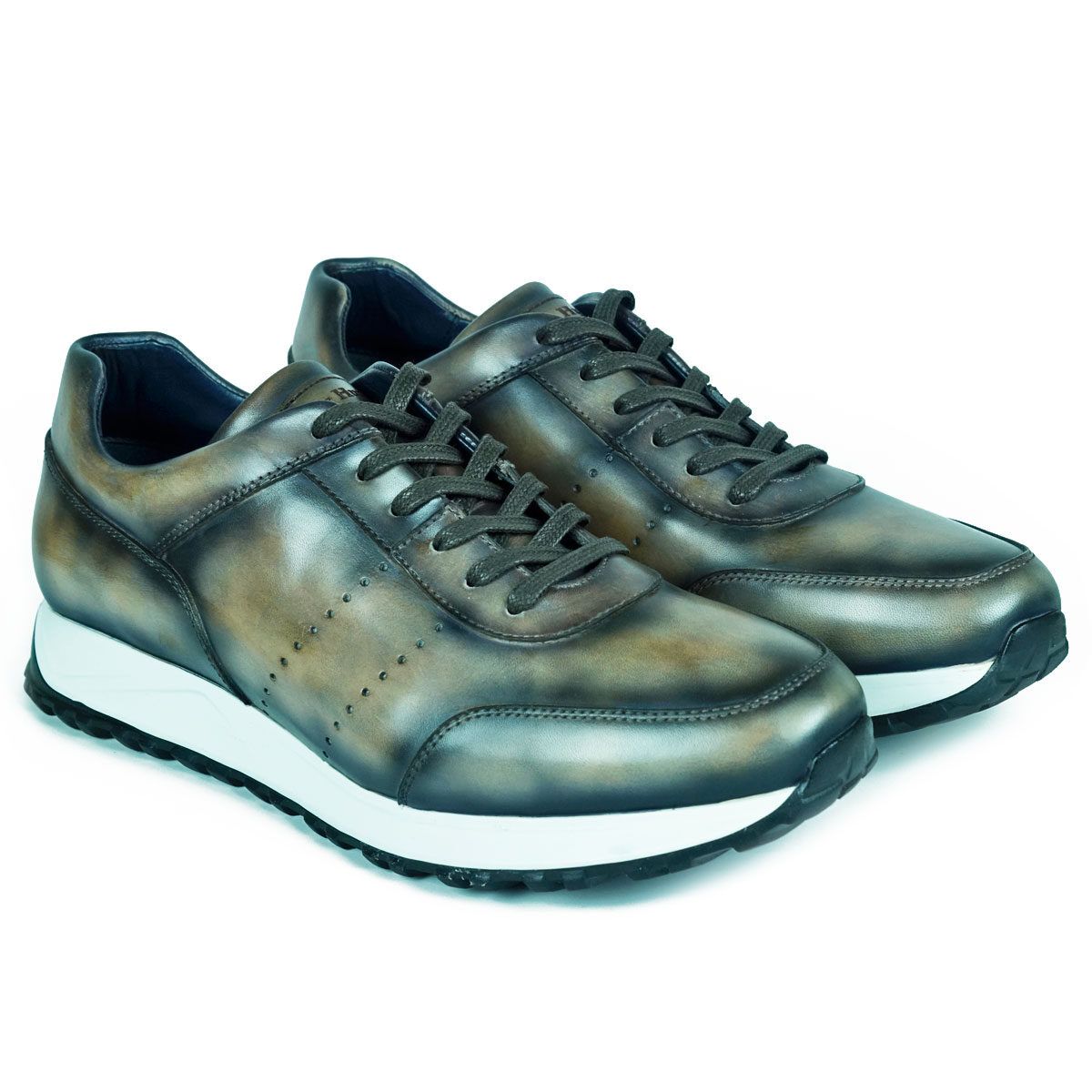 Mens Taupe Sneakers Shoes