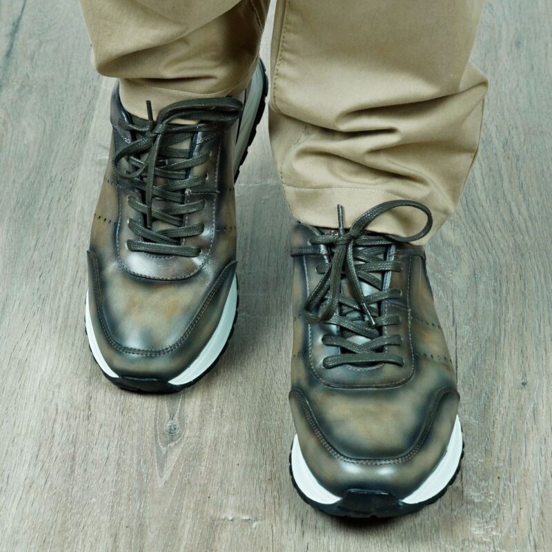 Mens Taupe Sneakers Shoes